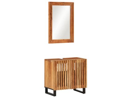 2dílná koupelnová sestava masivní akáciové dřevo 3217092