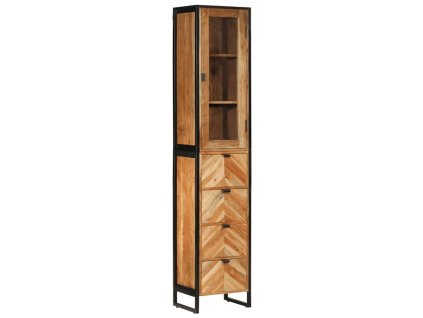 Koupelnová skříňka 40x27x190 cm železo a masivní akáciové dřevo 3217118