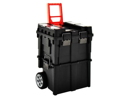 Vozík s organizéry na nářadí a rukojetí 45 x 36 x 90 cm 146271