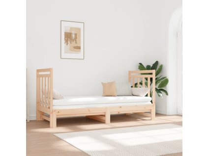 Výsuvná postel 2x (90 x 190) cm masivní borovice 3124772