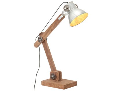 Industriální stolní lampa stříbrná kulatá 58 x 18 x 90 cm E27 320551