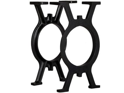 Nohy k lavici ve tvaru písmene O 2 ks litinové 245428