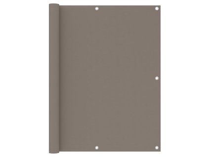 Balkónová zástěna taupe 120 x 600 cm oxfordská látka 134995