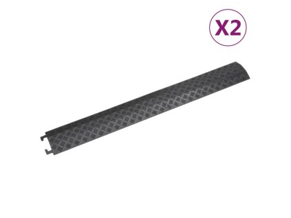 Kabelové mosty 2 ks 98,5 cm černé 153107