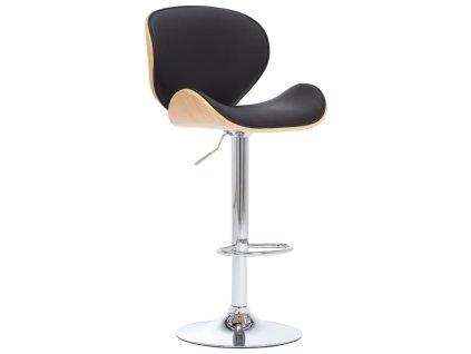 Barová židle černá umělá kůže 287412