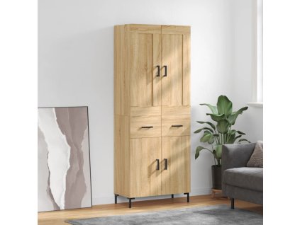Skříň highboard dub sonoma 69,5 x 34 x 180 cm kompozitní dřevo 3199876