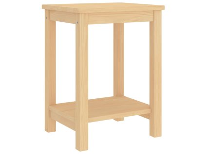 Noční stolek světlé dřevo 35 x 30 x 47 cm masivní borové dřevo 322209