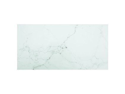 Stolní deska bílá 100x50 cm 6 mm tvrzené sklo mramorový design 322258