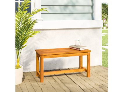 Zahradní lavice 80 x 35 x 45 cm masivní akáciové dřevo 319418