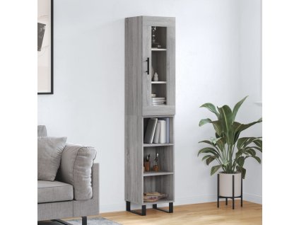 Skříň highboard šedá sonoma 34,5 x 34 x 180 cm kompozitní dřevo 3199391
