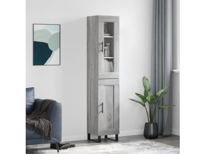 Skříň highboard šedá sonoma 34,5 x 34 x 180 cm kompozitní dřevo 3199519