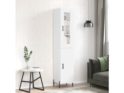 Skříň highboard bílá 34,5 x 34 x 180 cm kompozitní dřevo 3199497