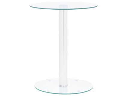Konferenční stolek průhledný 40 cm tvrzené sklo 322780