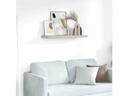Plovoucí nástěnná police dub 80 x 23,5 x 3,8 cm MDF 323877