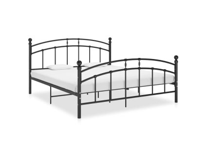 Rám postele černý kov 160 x 200 cm 324979