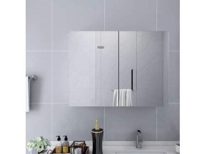 Koupelnová zrcadlová skříňka bílá 80 x 15 x 60 cm MDF 325186