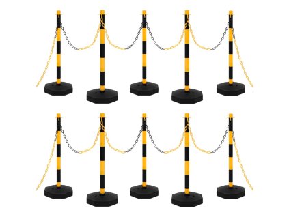 Sada sloupků s 10m plastovým řetězem 150958