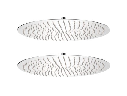 Dešťové sprchové hlavice 2 ks Ø 50 cm nerezová ocel 275938