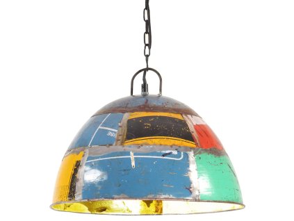 Industriální vintage závěsné svítidlo 25 W pestré kulaté 41 cm 320545