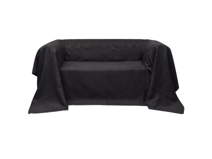 Mikrosemišový potah na pohovku antracitový 140 x 210 cm 130895