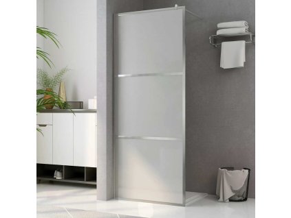 Zástěna do průchozí sprchy celé mléčné ESG sklo 90 x 195 cm 146646