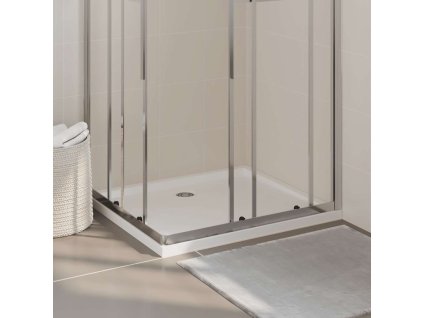 Obdélníková sprchová vanička ABS bílá 80 x 90 cm 148908