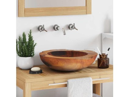 Umyvadlo masivní teak 45 cm 243475