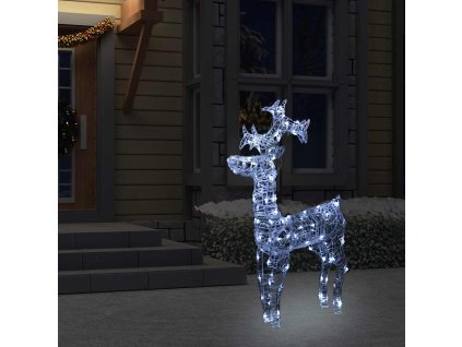 Sob vánoční dekorace 90 LED diod 60 x 16 x 100 cm akryl 289961