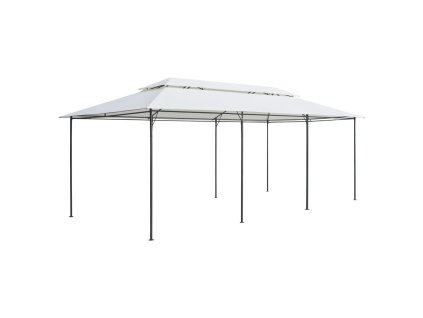 Zahradní altán 600 x 298 x 270 cm bílý 180 g/m² 310072