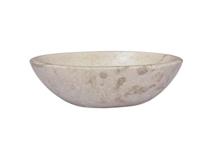 Umyvadlo krémové 53 x 40 x 15 cm mramor 149171