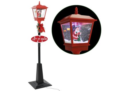 Vánoční pouliční lampa se Santou 180 cm LED 284339
