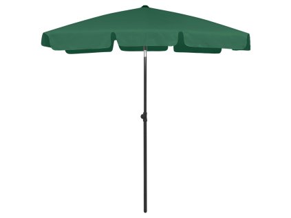 Plážový slunečník zelený 180 x 120 cm 314720