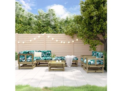 8dílná zahradní sedací souprava impregnovaná borovice 3186227