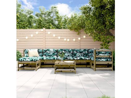 8dílná zahradní sedací souprava impregnovaná borovice 3186276