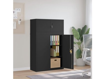 Kartotéka černá 90 x 40 x 145 cm ocel 3188324