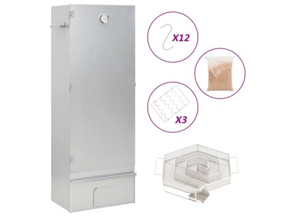 Grilovací trouba / udírna s generátorem kouře pozinkovaná ocel 3200756