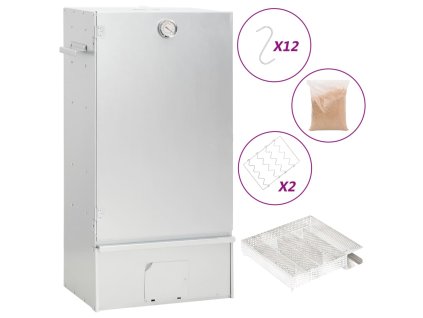 Grilovací trouba / udírna s generátorem kouře pozinkovaná ocel 3200765