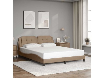 Rám postele bez matrace Zadar cappuccino 160x200 cm umělá kůže 3208195