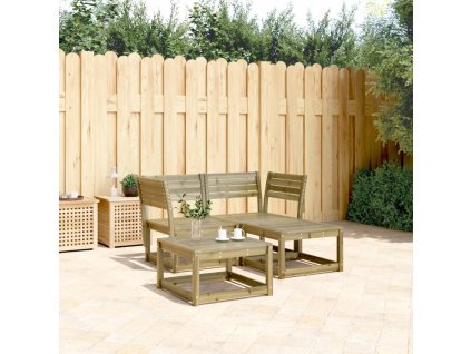 3dílná zahradní sedací souprava impregnovaná borovice 3216989