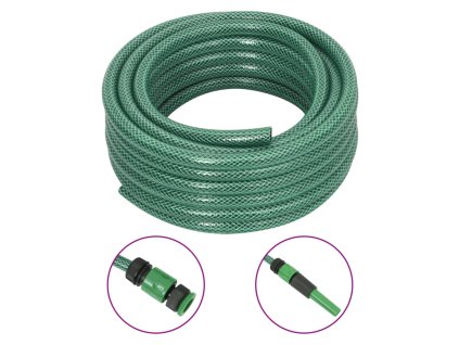 Zahradní hadice se sadou koncovek zelená 0,5" 10 m PVC 154368