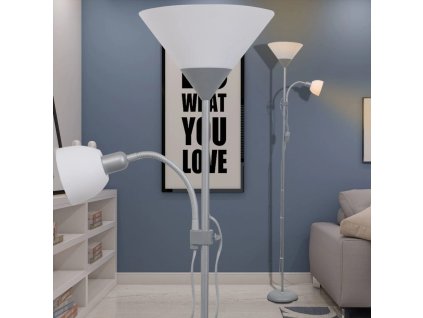 Stojací lampa šedá 242732