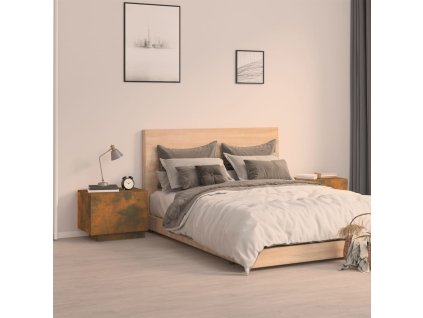 Noční stolek kouřový dub 100 x 35 x 40 cm kompozitní dřevo 3152832