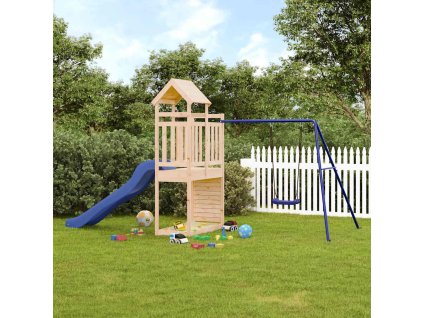 Dětské hřiště na zahradu masivní borové dřevo 3155903