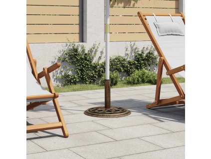 Stojan na slunečník bronzový 44 x 44 x 31 cm litina 317758