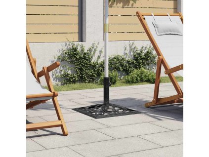 Stojan na slunečník černý 47 x 47 x 33 cm litina 317764