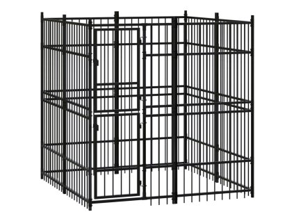 Venkovní psí kotec ocel 3,69 m² 3097956