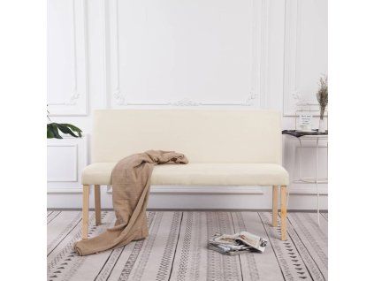 Lavice 139,5 cm krémová polyester 281337