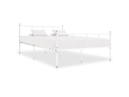 Rám postele bílý kov 120 x 200 cm 284631