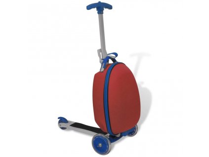 Koloběžka s kufříkem pro děti červená
