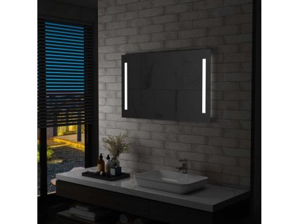 Koupelnové nástěnné zrcadlo s LED osvětlením 100 x 60 cm